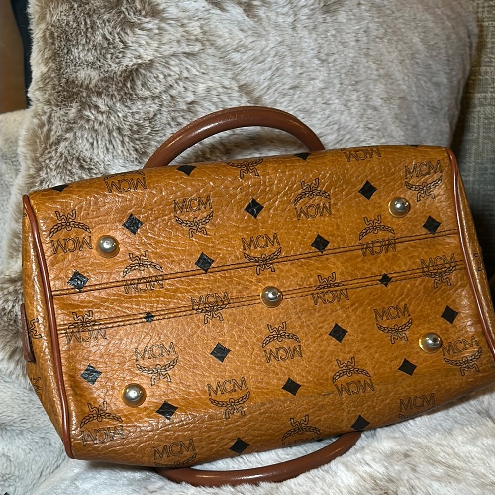 018. Vintage MCM Visetos Boston Bag (cognac) - Picture 11 of 15